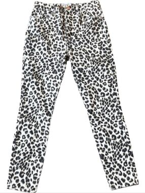 Frame Ali High Rise Cigarette Jeans Leopard Print 26 NWOT